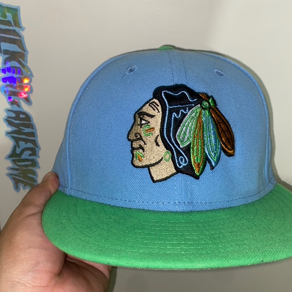 7 1/8 blackhawks new era gray uv 59 fifty